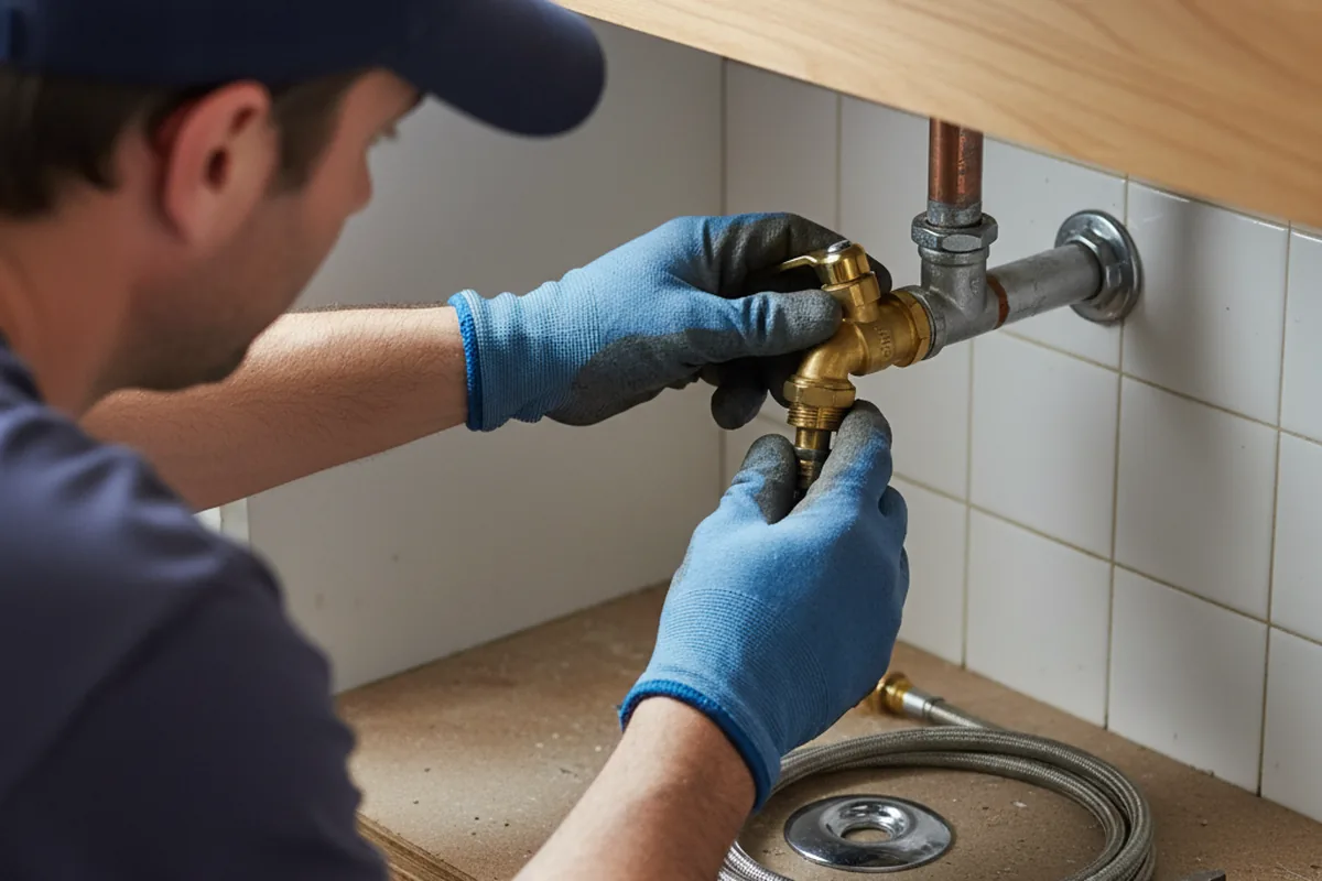 Shutoff valve and fitting work during Emergency Plumbing in Paintsville